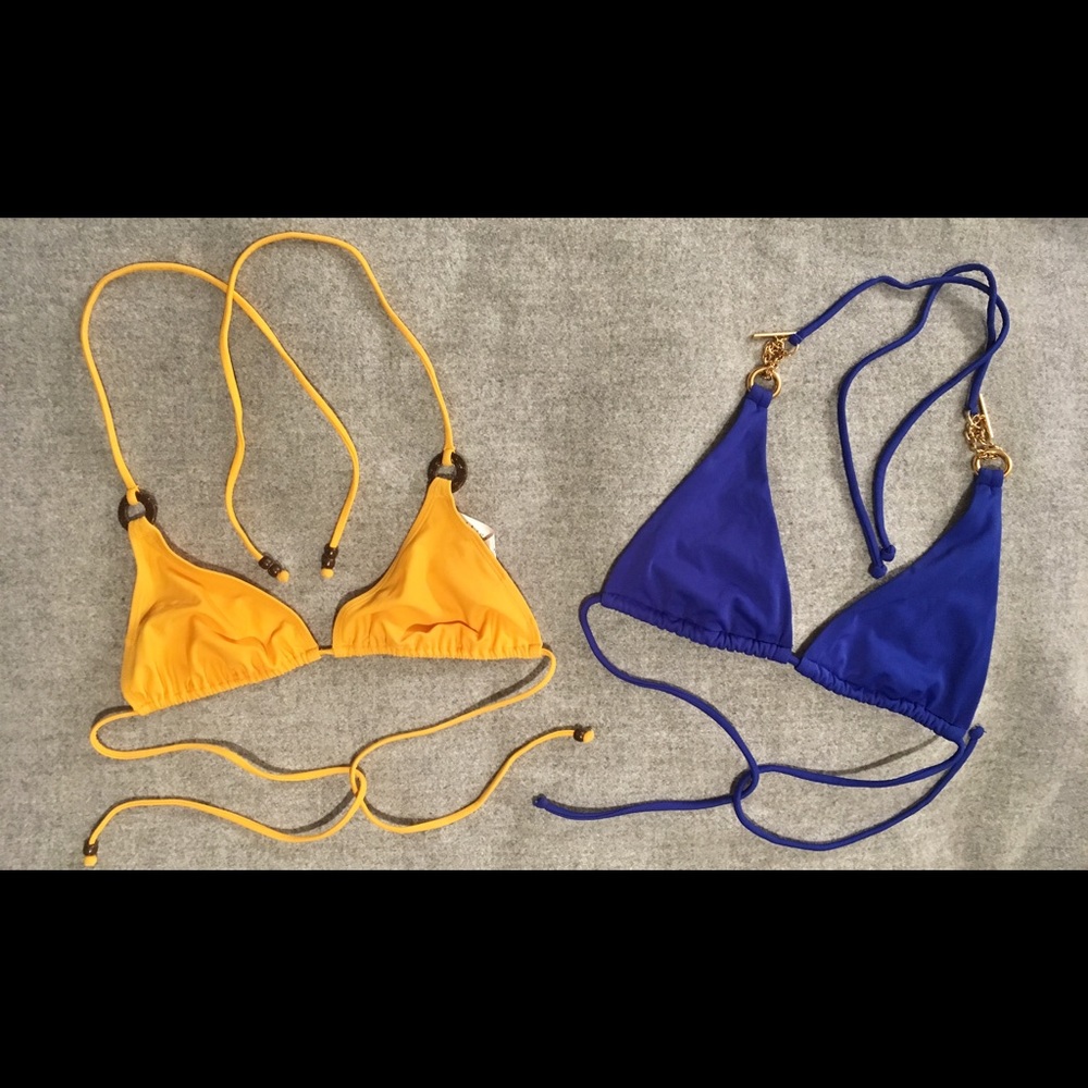 Two Bikini Tops, H&M and VS